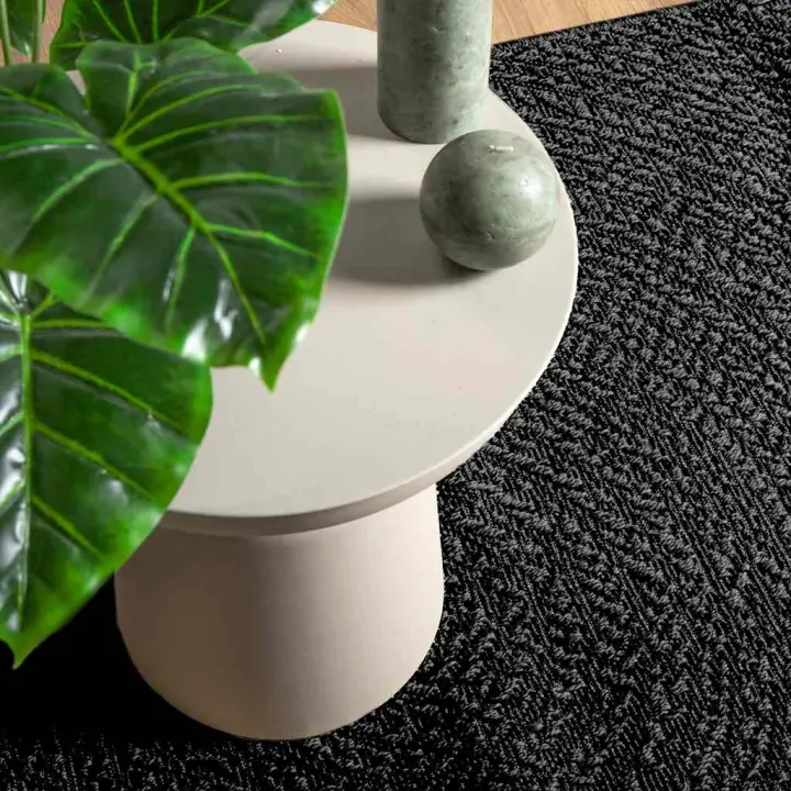 vidaXL Alfombra ZIZUR apariencia yute interior exterior 80x150cm en color Beige/Crema/Antracita - 1
