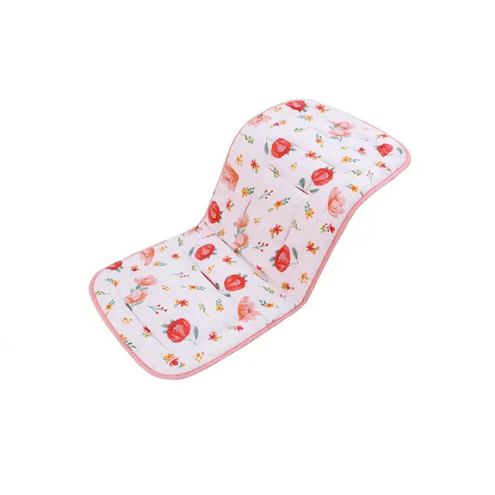 Colchoneta Silla Paseo Universal, Algodón Funda Carrto Bebe Universal, Funda Carro Bebe Universal de Doble Cara, Colchoneta Carro Bebe Universal, Colchoneta Silla Bebe para Bebés 77x34cm - 1