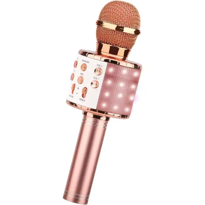 Micrófono inalámbrico profesional con Bluetooth, altavoz de mano, micrófono de Karaoke, reproductor de música KTV, grabadora de canto - 1
