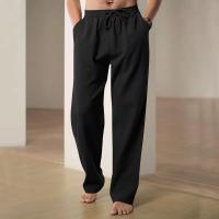 Pantalones De Algodón Y Lino Para Hombre Pantalones De Vacaciones Hawái Pantalones De Playa Transpirables Ropa Versátil Casual Para Calle - details 9