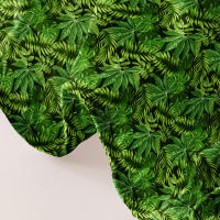 Sábana Ajustada Moderna Y Sencilla Con Estampado De Plantas Y Flores Material Poliéster 100% Para Dormitorio Sin Fundas De Almohada - details 5