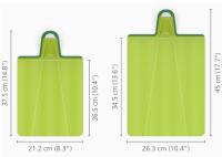 Joseph Joseph Tabla de cortar plegable verde Chop2Pot ™   Además, multifuncional, antideslizante, compacto. - details 2