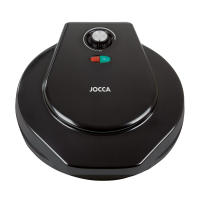 Horno grill eléctrico Jocca para pizzas de hasta 30.5 cm en 5 - 8 minutos con dos placas de revestimiento antiadherente muy fáciles de limpiar, temperatura regulable y 1450W de potencia en un elegante diseño compacto negro. - details 1