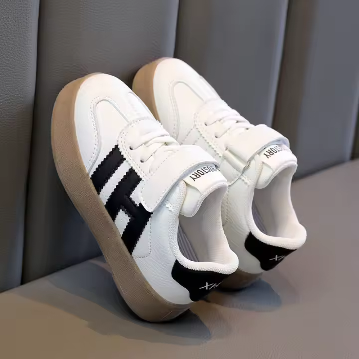 Zapatillas De Deporte Para Niños Y Niñas, Zapatillas Velcro Ligeras Para Correr, Zapatos Deportivos Cuero Para Niños - 1