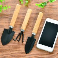 Juego De 3 Piezas De Herramientas De Jardinería Con Mango De Madera Shovel Rake Multifuncional Para Plantas Bonsái Del Hogar - details 0