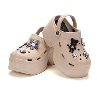Sandalias De Plataforma Con Tacones Para Mujer Verano 2024 Clogs De Moda Antideslizantes Con Cierre Tobillero Material EVA - details 4