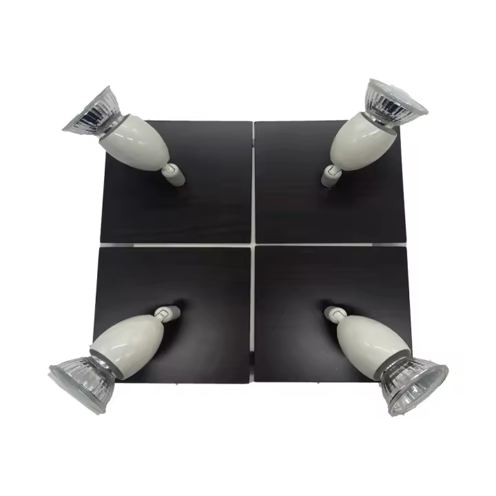 LED7- Plafón de Techo Acero Inoxidable 66-GU1083-4R - Aplique de techo, Alta Eficiencia, Iluminación, Luz Interior, Luz Exterior, Luz Fría, Decoración, Ofertas de iluminación Herramientas, Tecnología de Iluminación, Lampara de techo, Electricidad, foco - 1