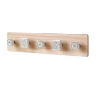 Perchero de pared Creative de Madera, Modern, sencillo y nórdico, decoración de entrada, Cinco - details 0