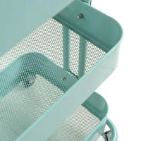 ORION91 CARRO RESISTENTE METALICO CON RUEDAS MULTIUSOS COLOR VERDE 82,5 x 40 cm – SpazioLuzio - details 2