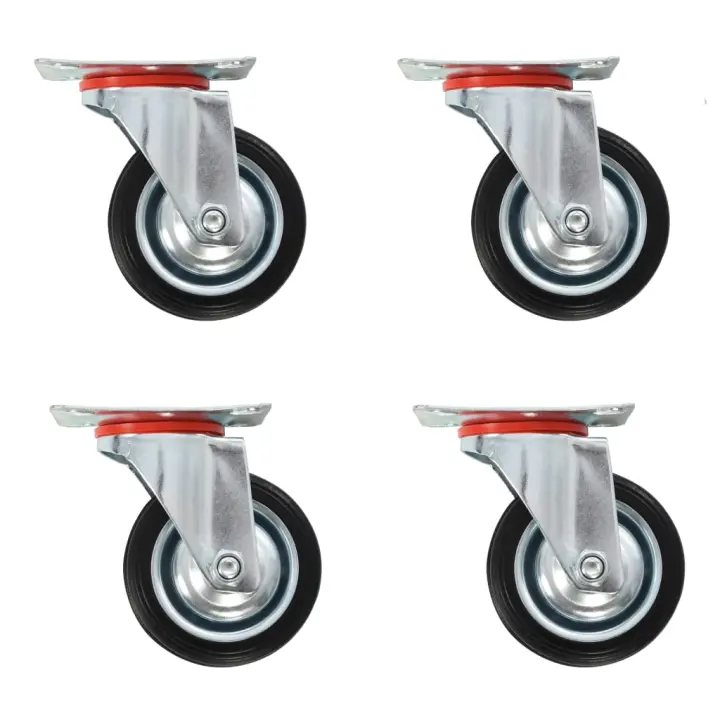 vidaXL Ruedas Giratorias con Diámetro 75mm Manipulación Materiales Muebles Cantidad 4 unidades,  8 unidades,  12 unidades y mas - 1