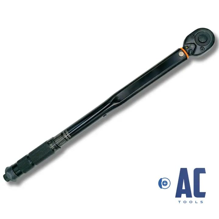 AC Tools Llave dinamométrica con carraca 1/2 28-210nM NUEVA con certificado de calibración de precisión y maletín de transporte resistente. - 1