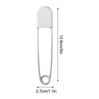 Grande Pin De Seguridad De Acero Inoxidable 1Pcs 12.8cm Herramientas De Costura DIY Agujas Empaquetadas Para Fijar Archivos - details 13