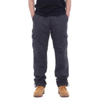 Pantalones Cargo Hombre FGKKS Con Multiple Bolsillos Y Cierre De Cremallera Algodón Puro Pantalones Rectos Casuales De Color Sólido Para Construcción - details 10