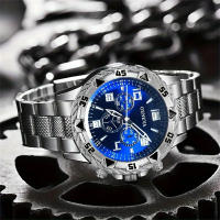 Reloj De Negocios Para Hombre 2pcs/set Con Dial Arábigo Y Correa De Acero Reloj De Cuarzo Moda Y Casual Sin Caja - details 1