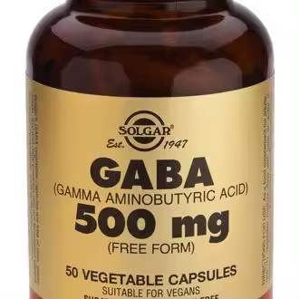 Solgar Gaba 500 mg Cápsulas Vegetales - 1