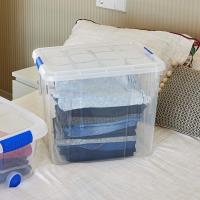 LILI HOME Pack de 2 Cajas Plásticas Organizadoras de Calidad Premium - Desde 5L hasta 35L - Estas cajas cuentan con cierres de seguridad en todas las presentaciones para evitar aperturas accidentales. Fabricadas con plástico resistente que protege con - details 2