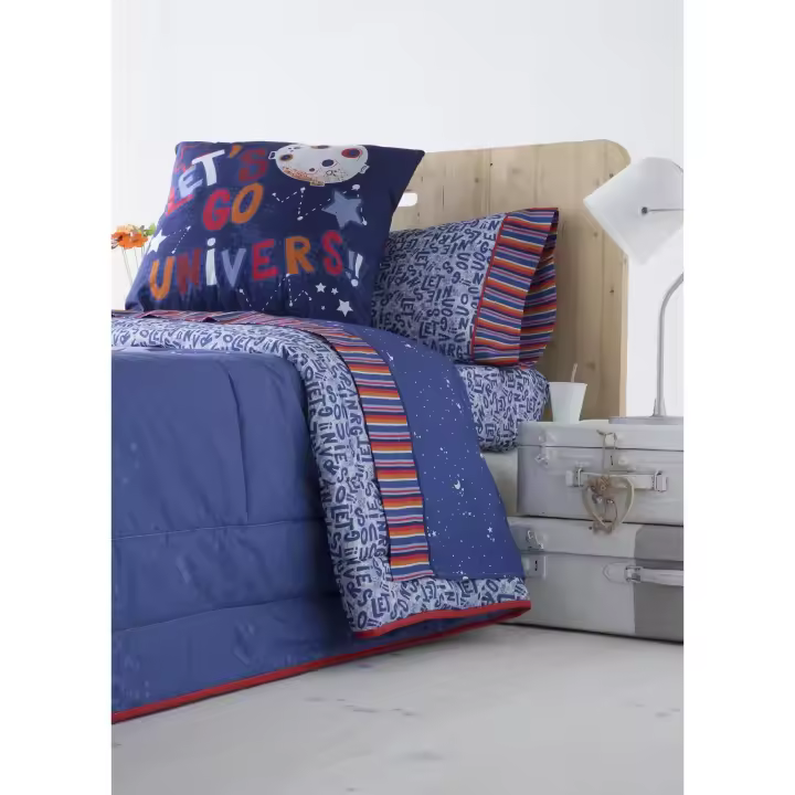 JVR - Juego de Sabana modelo ROCKY - Tejido 100% Algodón Percal 200 hilos - Estampado digital - Fabricado en España - Cama 80/90/105/135/150 - 1
