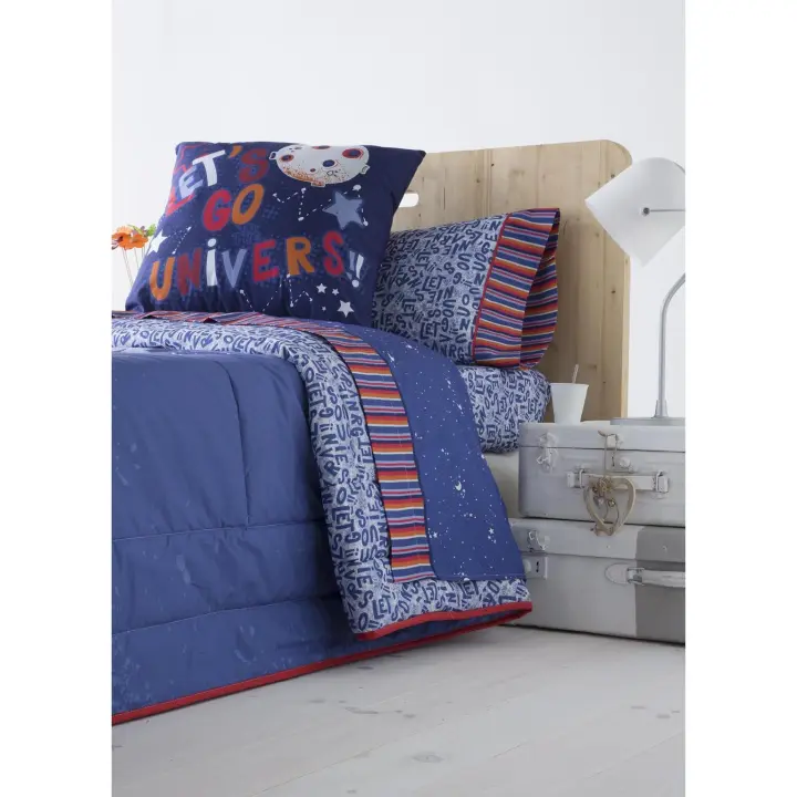 JVR - Juego de Sabana modelo ROCKY - Tejido 100% Algodón Percal 200 hilos - Estampado digital - Fabricado en España - Cama 80/90/105/135/150 - 1
