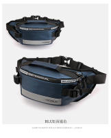Bolsa De Cintura Para Hombres Antirrobo Con Correa Reflectante Múltiples Funciones Bolsa De Hombro Estilo Casual Material Nylon - details 22