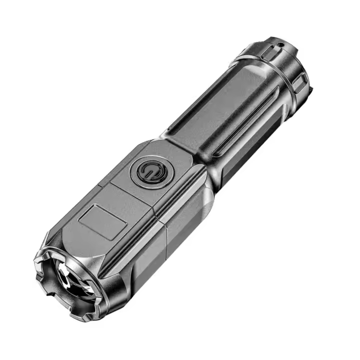 Lámpara De Mano LED De Alta Potencia Para Auto-Defensa Recargable Por USB Fuente De Luz Potente Para Protección Personal - 1