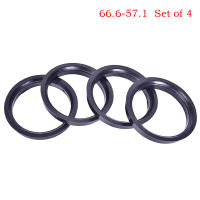 Anillos Centricos De Eje De Rueda De Plástico 4Pcs 66.6-57.1mm Para Alineación De Neumáticos Accesorios De Neumáticos - details 0
