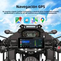 Pantalla Táctil Portátil Para Motocicleta 7 Pulgadas Con Navegación GPS IPX7 Impermeable Soporte Wireless Carplay Y Android Auto - details 7