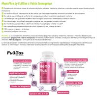 FULLGAS - MenoPlus - Salud femenina - 90 caps - Fórmula para favorecer el bienestar durante y tras la menopausia a base de extractos de plantas naturales, melatonina, vitaminas y minerales. 100% vegano y sin gluten. - details 6