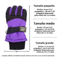 Guantes De Esquí Para Niños 1 Par - Gruesos Calientes Antideslizantes Impermeables Lavables Máquina Ciclismo Senderismo a Partir De 3 Años - details 2