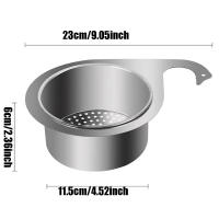 Bandeja De Drenaje Multifuncional Para Cocina Filtro De Desagüe En Acero Inoxidable Escolar Para Separar Agua Y Suciedad - details 7
