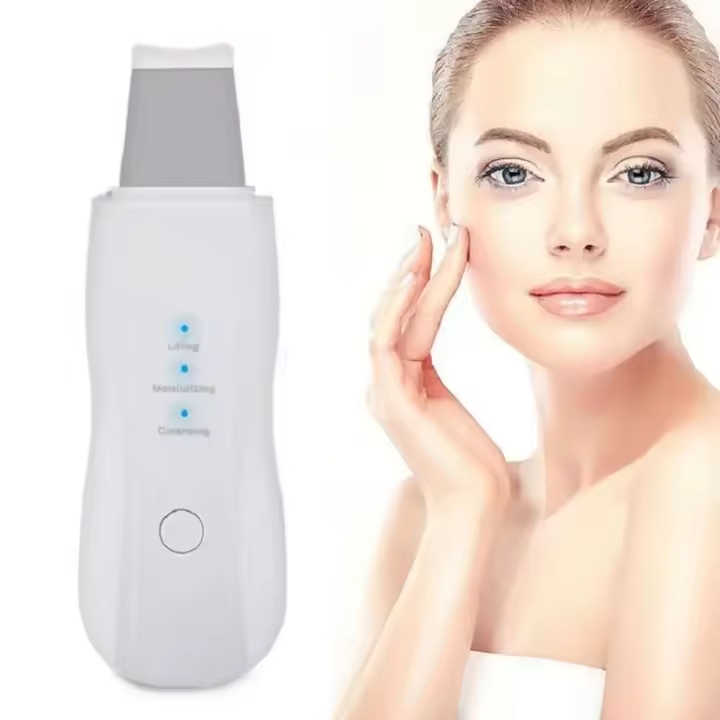 Limpiador Facial Vibratorio Profundo Skin Scrubber No Ultrasonido Espátula Exfoliante Eliminador De Quimiotacto Masajeador Facial - 1