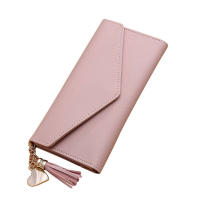 Cartera Larga De Mujer 2025 Moda En Cuero PU Suave Negro Luz Gris Rojo Con Cierre De Cremallera Sección Longitud Clutch Bolsa Moneda - details 29
