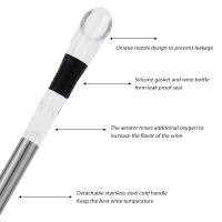 Varita De Enfriamiento Para Botella De Vino Y Cerveza Acero Inoxidable Aerator Stopper Para Bebidas Herramienta De Barra - details 3