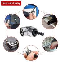 Kit De Extensión De Ángulo Flexible Y Soporte De Ángulo Recto Para Taladro 2pc 105 Grados Adaptador De Destornillador Y Soporte De Enchufe Herramientas De Taladro - details 1
