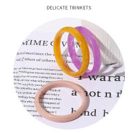 Juego De 3 Pulseras De Resina Acrílica Vintage Para Mujer Joyería Coreana Cuff Con Encantos Diseñador Redondo Regalos Nuevos - details 7