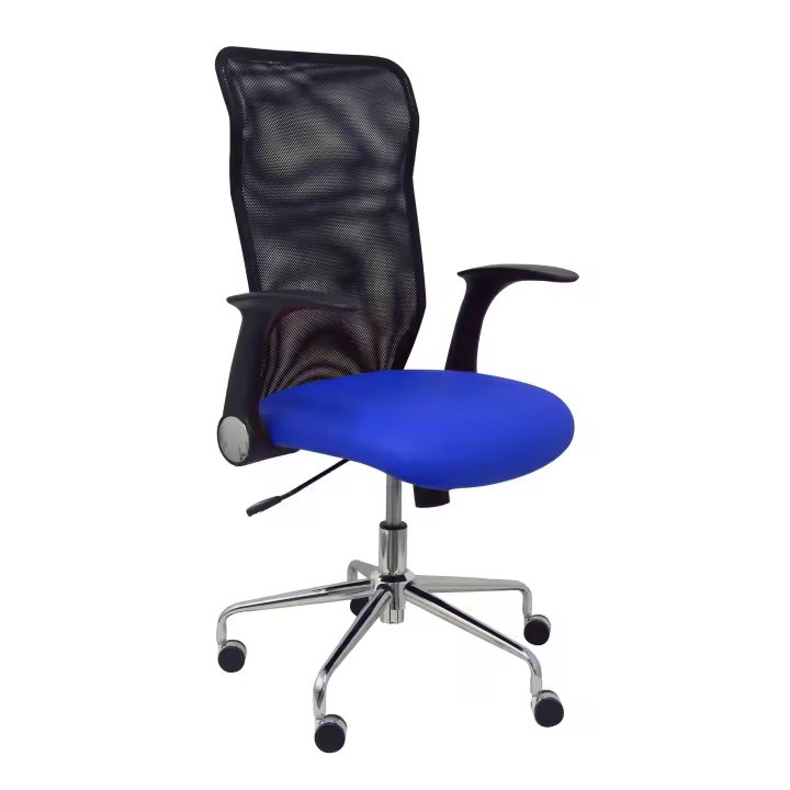 Piqueras Y Crespo Silla de Oficina Ergonómica con Brazos Retráctiles y Respaldo de Malla Transpirable - 1