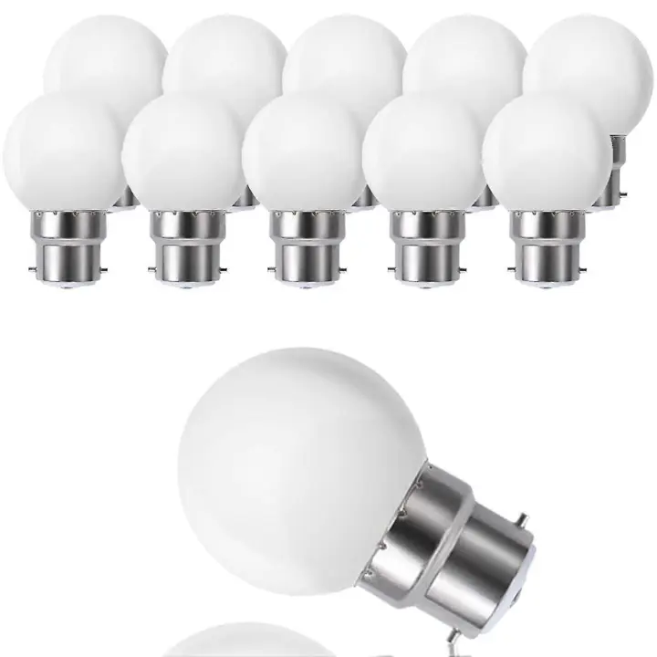Paquete de Globos LED 10B22 G45, Blanco cerrado 3500K, 3W G45, 180lm, carcasa de policarbonato mate, no regulable [Clase Energética G] - 1