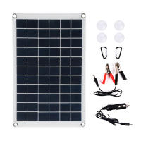 Placa Solar Portátil 100W 18V Impermeable Con Dos USB Para Camping Al Aire Libre Carga De Batería Con Celdas Solares Polícrata - details 4