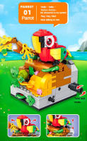 Juego De Construcción Y Juguete Con Modelos De Animales Adorables | Conjunto De Rompecabezas Que Incluye Pato Colibrí Rana Mariposa Caracol Y Conejo Bloques De Construcción Pequeños Compatible Con Lego - details 5