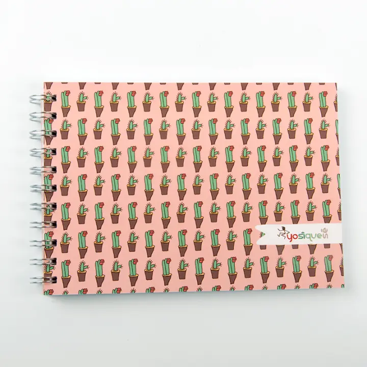 YOSIQUESE Libreta A-5 | Modelo: 'Cactus' | Productos y regalos solidarios hechos por personas con discapacidad - 1