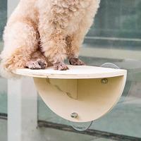 Asiento Para Gato En Ventana Espacioso Con 3 Ventosas Sillita De Madera Para Gatos Jóvenes Y Adultos Tamaño 29.5/19/14.5cm - details 2