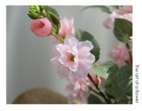 Arreglo De Flores Artificiales De Cerezo Para Boda Decoración De Mesa En Casa Estilo Bouquet De Flores De Seda Blanco Champán Rosa Claro Rosa - details 8
