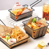 Cesta De Freír Para Cocina Herramienta De Cocina Red De Malla Para Patatas Fritas Y Chips Contenedor De Almacenamiento De Alimentos Con Mango Para BBQ Francés En Casa - details 13