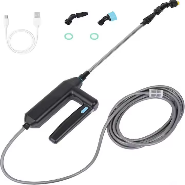 Electric Plant Sprayer, Garden Sprayer with 8M Hose and 3 nozzles, Portable Battery Powered Watering Wand for Yard Lawn Weeds Plants - 1