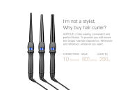Rizador De Pelo Conico Profesional Cerámico Eléctrico Con Pantalla LCD Tenaza Individual Para Cabello Seco Máxima Temperatura 220°C - details 3