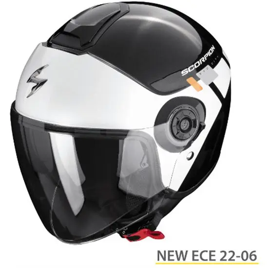 SCORPION EXO-CITY II MALL NEGRO-BLANCO ECE 22.06 - 1