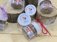Regalos para cumpleaños infantiles niños y niñas personalizados Nutella mini 25 gr. en bolsa de regalo con lazo regalos para fiestas de cumpleaños infantiles niñas niños personalizado regalos originales para regalar en cumpleaños infantiles - details 1