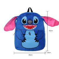 Bolso Escolar De Anime Stitch De Dibujos Animados Lindo Para Niños Y Niñas De Primaria Material Suave Cierre De Cremallera - details 3