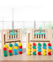 Juego Educativo De Madera Montessori Para Niños Puzzle De Colores Y Alineación Sensory Juguetes Educativos Regalos Para Bebés - details 5