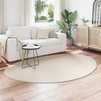 Alfombra Ovalada Beige vidaXL Poliéster 160 x 230 cm Resistente - details 2