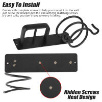 Organizador De Baño Pared Montado Estante De Almacenamiento Con Porta Secador Y Rizador De Cabello Accesorios De Cocina De Aluminio Espacial - details 4